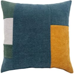 Zierkissen Graphic Blau Polyester 45 cm 45 cm - Farbe: Dunkelblau - Zierkissen