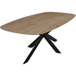 Tisch Fadri Weiss Holz 110 cm - Material: Wildeiche - Tisch