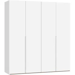 Kleiderschrank Arena Collection Weiss Holz 203 cm 59 cm 220 cm - Material: Holzwerkstoff - Schweizer Möbelhersteller - Kleiderschrank