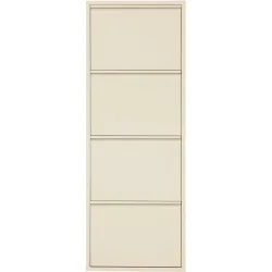 Schuhschrank Vinci Beige Metall 51 cm 136 cm - Schuhschrank