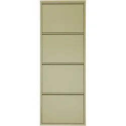 Schuhschrank Vinci Grün Metall 51 cm 136 cm - Schuhschrank
