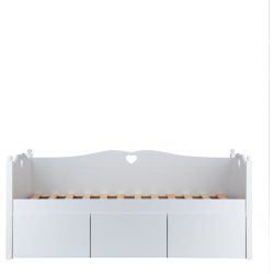 Truhe Emma Weiss Holz - Material: MDF - Truhe