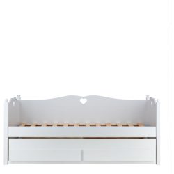 Bettzubehör Emma Weiss Holz - Material: MDF - Bettzubehör