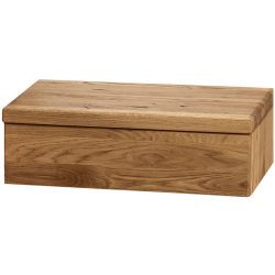 Nachttisch Nox Braun Holz 45 cm - Farbe: eiche - Material: Wildeiche - Nachttisch