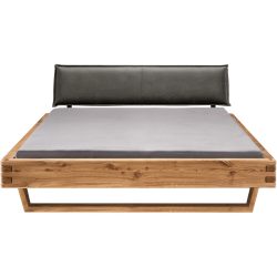 Bett Tepo Braun Holz 180 x 200 cm - Farbe: natur geölt - Material: Wildeiche - Bett