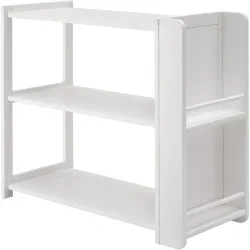 Regal Iris Weiss Holz 90 cm 75 cm - Material: Buche - Regal