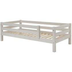 Kinderbett Iris Weiss Holz 90 x 200 cm - Material: Kiefer - Kinderbett