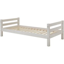 Kinderbett Iris Weiss Holz 140 x 200 cm - Material: Kiefer - Kinderbett