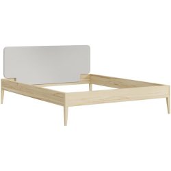 Bett Lund Braun Holz 160 x 200 cm - Farbe: Kernbuche - Material: Massivholz - Möbel Konfigurator: Traummöbel individuell zusammenstellen - Bett