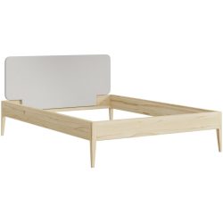 Bett Lund Braun Holz 140 x 200 cm - Farbe: Kernbuche - Material: Massivholz - Möbel Konfigurator: Traummöbel individuell zusammenstellen - Bett