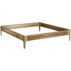 Bett Lund Braun Holz 180 x 200 cm - Farbe: Nussbaum - Material: Massivholz - Möbel Konfigurator: Traummöbel individuell zusammenstellen - Bett