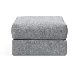 Hocker Corno Grau Stoff 75 cm 45 cm - Farbe: lichtgrau - Hocker