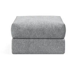 Hocker Corno Grau Stoff 75 cm 45 cm - Farbe: lichtgrau - Hocker