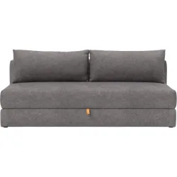 Bettsofa Odlav Grau Stoff 200 cm 105 cm Ausklappbar - Bettsofa