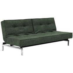 Bettsofa Split Grün Stoff 210 cm 89 cm Klappbar - Bettsofa