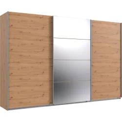 Kleiderschrank Neord Braun Holz 313 cm 64 cm 208 cm - Farbe: Eiche Nachbildung - Material: Holzwerkstoff - Kleiderschrank