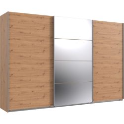 Kleiderschrank Neord Braun Holz 313 cm 64 cm 208 cm - Farbe: Eiche Nachbildung - Material: Holzwerkstoff - Kleiderschrank