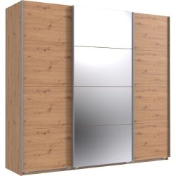 Kleiderschrank Neord Braun Holz 225 cm 64 cm 208 cm - Farbe: Eiche Nachbildung - Material: Holzwerkstoff - Kleiderschrank