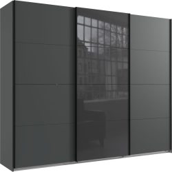 Kleiderschrank Neord Grau Holz 270 cm 64 cm 236 cm - Farbe: graphit - Material: Holzwerkstoff - Kleiderschrank