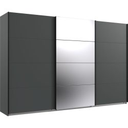 Kleiderschrank Neord Grau Holz 313 cm 64 cm 208 cm - Farbe: graphit - Material: Holzwerkstoff - Kleiderschrank