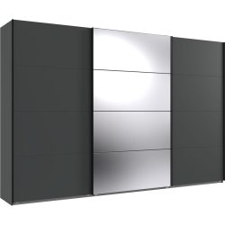 Kleiderschrank Neord Grau Holz 360 cm 64 cm 236 cm - Farbe: graphit - Material: Holzwerkstoff - Kleiderschrank