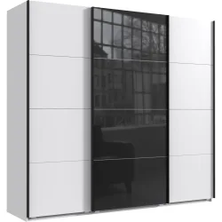 Kleiderschrank Neord Weiss Holz 225 cm 64 cm 208 cm - Material: Holzwerkstoff - Kleiderschrank