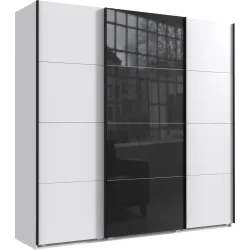 Kleiderschrank Neord Weiss Holz 225 cm 64 cm 236 cm - Material: Holzwerkstoff - Kleiderschrank