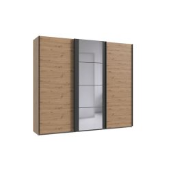 Kleiderschrank Juli Braun Holz 270 cm 64 cm 236 cm - Farbe: Eiche Nachbildung - Material: Holzwerkstoff - Kleiderschrank
