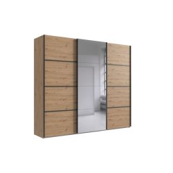 Kleiderschrank Jurky Braun Holz 270 cm 64 cm 208 cm - Farbe: Eiche Nachbildung - Material: Holzwerkstoff - Kleiderschrank
