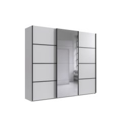 Kleiderschrank Jurky Weiss Holz 270 cm 64 cm 208 cm - Material: Holzwerkstoff - Kleiderschrank