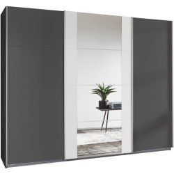 Kleiderschrank Juli Grau Holz 360 cm 64 cm 236 cm - Farbe: graphit - Material: Holzwerkstoff - Kleiderschrank