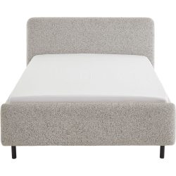 Bett Prisa Beige Stoff 140 x 200 cm - Bett