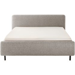 Bett Prisa Beige Stoff 160 x 200 cm - Bett