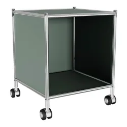 Nachttisch Cubo Grün Metall 41 cm - Farbe: lorbeer - Möbel Konfigurator: Traummöbel individuell zusammenstellen - Nachttisch