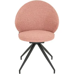 Stuhl Willisau Bosa Stoff rosa drehbar - Schweizer Möbelhersteller - Stuhl