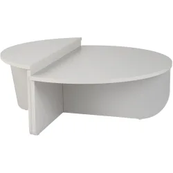 Salontisch Georis Grau Holz 90 cm - Material: Holzwerkstoff - Salontisch