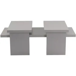 Salontisch Georis Grau Holz 25 cm - Material: Holzwerkstoff - Salontisch