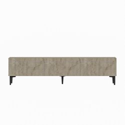 TV-Möbel Georis Beige/Braun Holz 160 cm 45.6 cm 31.4 cm - Farbe: Braun/beige marmoriert - Material: Holzwerkstoff - TV-Möbel