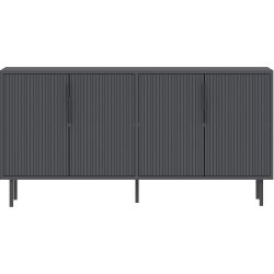 Sideboard Georis Grau Holz 150 cm 75 cm - Farbe: anthrazit - Material: Holzwerkstoff - Sideboard
