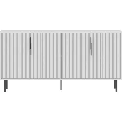 Sideboard Georis Weiss Holz 150 cm 75 cm - Material: Holzwerkstoff - Sideboard