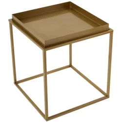 Beistelltisch Blank Gold Metall 45 cm - Beistelltisch