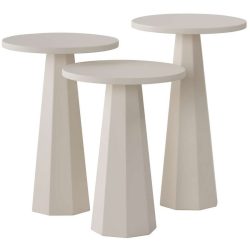 Beistelltisch 3er-Set Georis Weiss MDF 35 cm - Beistelltisch 3er-Set