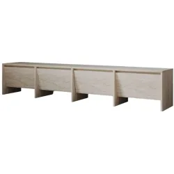 TV-Möbel Georis Beige/Braun Holz 180 cm 40 cm 35 cm - Farbe: Braun/beige marmoriert - Material: Holzwerkstoff - TV-Möbel