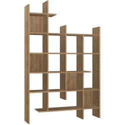 Bücherregal Georis Braun Holz 122 cm 188 cm - Material: Holzwerkstoff - Bücherregal