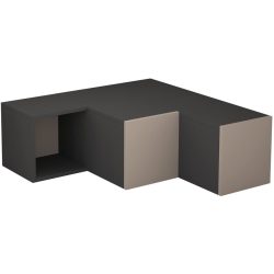 TV-Möbel Cubus Grau Holz 90 cm 32 cm 92 cm - Farbe: anthrazit - Material: Holzwerkstoff - TV-Möbel