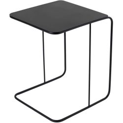 Beistelltisch Blank Schwarz Metall 47 cm - Beistelltisch