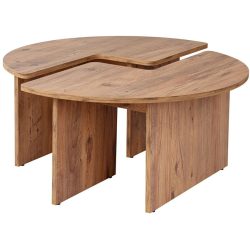 Salontisch Georis Braun Holz 90 cm - Farbe: Kiefer - Material: Holzwerkstoff - Salontisch