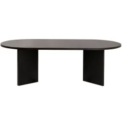 Salontisch Georis Schwarz Holz 119 cm - Material: Holzwerkstoff - Salontisch