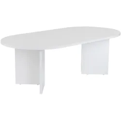 Salontisch Georis Weiss Holz 119 cm - Material: Holzwerkstoff - Salontisch