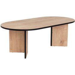 Salontisch Georis Braun/Schwarz Holz 119 cm - Material: Holzwerkstoff - Salontisch
